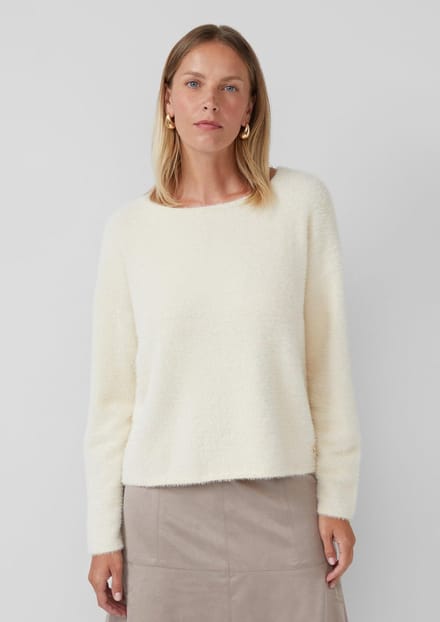 s.Oliver BLACK LABEL - Dames pull - Maat M - Vrouwen - Bruin - polyamide