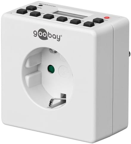 Goobay compacte tijdschakelklok - digitaal (10 programma's per week) - voor binnen / wit