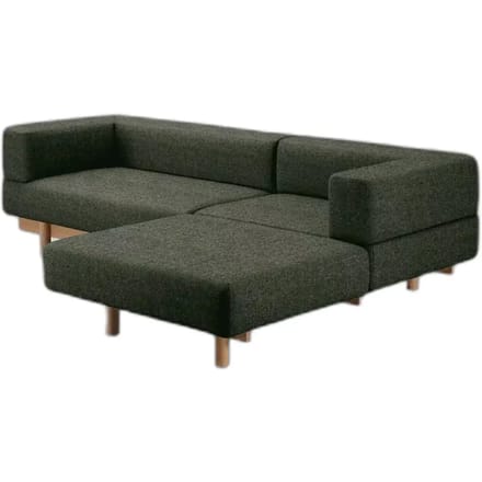 Bank met chaise longue aan de rechterkant Emko Alchemist