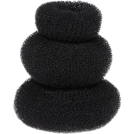 3 stuks Nieuwe Mode Vrouwen Dame Magische Shaper Donut Knot Maker Haarring Accessoires Styling Tool black
