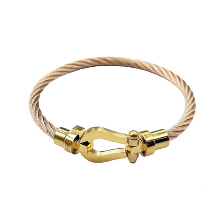 Luxe Armband-Draad Rose & Goud - Elegante Armband - Luxe Armband - RVS