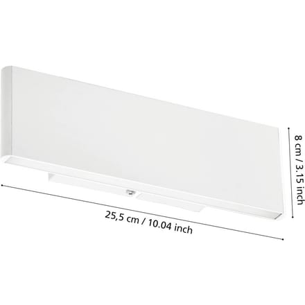 EGLO Stars of Light LED wandlamp Climene, wit, aluminium