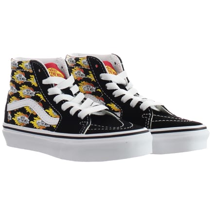 Vans Flame Logo Repeat SK8-Hi Zwart Kinderschoenen
