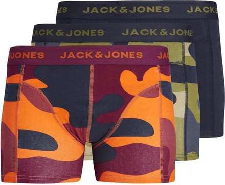 Jack & Jones Junior Boxershorts Jongens JACCAMOUFLAGE 3-Pack - Maat 140