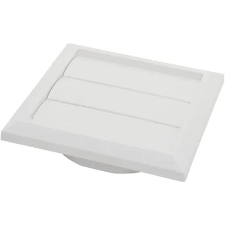 Sencys Overdrukrooster Lamel Ø100/125mm Kunststof Wit