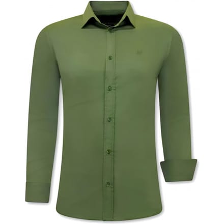 Exclusieve Blanco Overhemden Heren - Slim Fit - 3083 - Groen