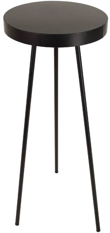 Tafel Rond - Zwart Metaal - Ø 42,5 x ↑ 88 cm