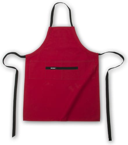 Schort Prof., 4 zakken, 80x105 cm, rood