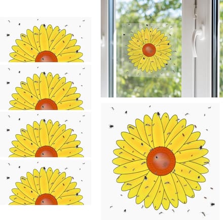 20 pcs vliegenval voor ramen - bloemen - insectenbestrijding