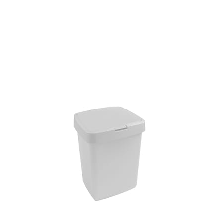 Sunware - Delta prullenbak klep 10L wit - 25,1 x 21,7 x 32,6 cm
