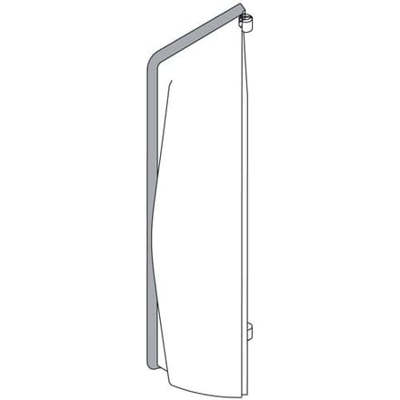 Hansgrohe replacement side cover for shower panel 25974880