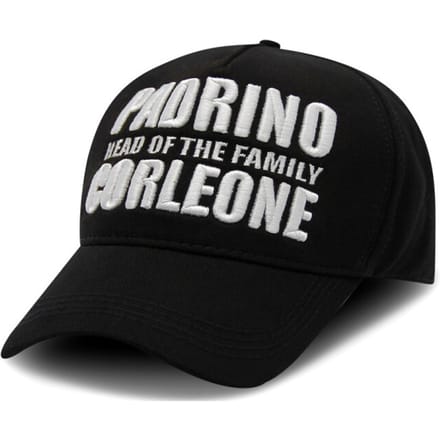 Baseball Cap Heren - Pet Heren - Padrino Corleone - Zwart