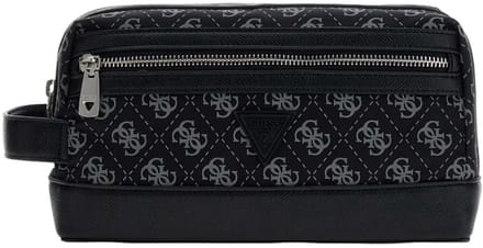 GUESS accessoiretas Berlin Small Necessaire Dark Black zwart