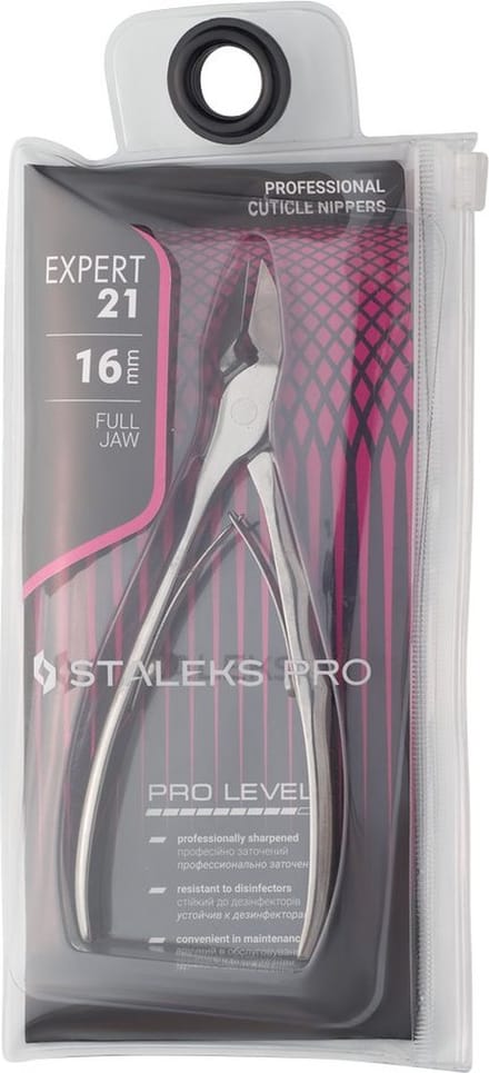 Staleks Pro Expert 21 - 16mm - Full Jaw - Cuticle Nippers
