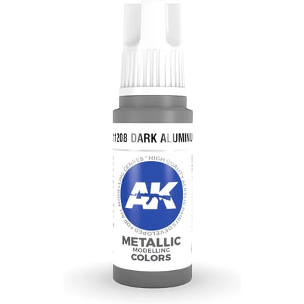 Dark Aluminium Acrylic Modelling Color - 17ml - AK-11208