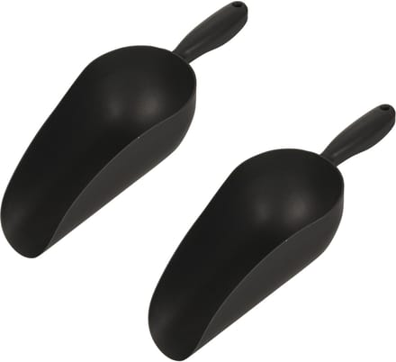 Pro Garden Multischep - 2x - kunststof - donker grijs - handschep - schepje - 33 cm