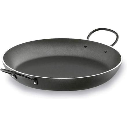 Ronde robuuste aluminium koekenpan met antiaanbaklaag Lacor Magma 32 cm