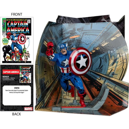 McFarlane Toys Marvel Collection PVC Statue 1/10 Captain America (Captain America #100) 12 cm Beeld