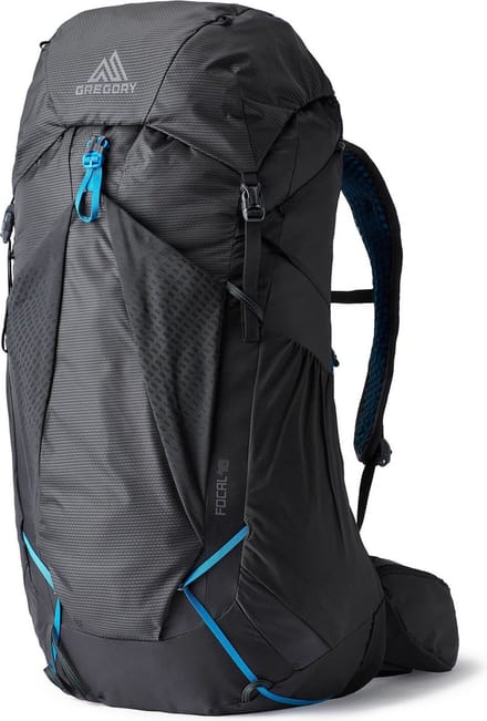 GREGORY trekkingrugzak rugzak Focal 48 Backpack Ozone Black donkergrijs