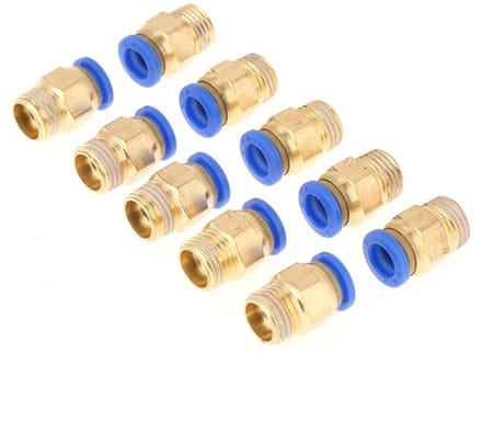 Allecto - Pneumatische Fittingen - 10x 8mm Snelle Adapter