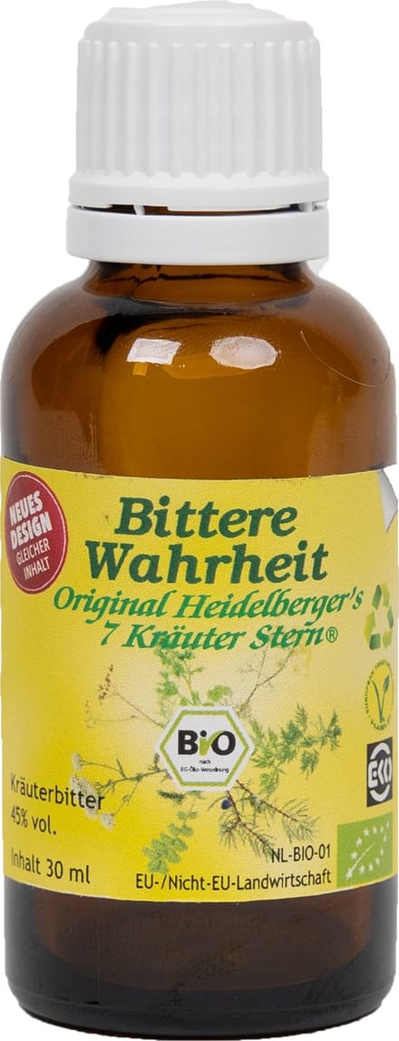 Bittere Waarheid - Kruiden distilaat - Bitterstoffen - Gezonde druppels - Spijsvertering