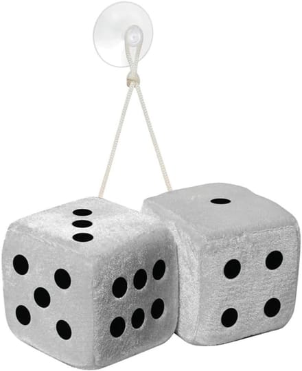 Set van 2 Grote Microvezel Dobbels - 10x10cm - Wit - Tuning Accessoire