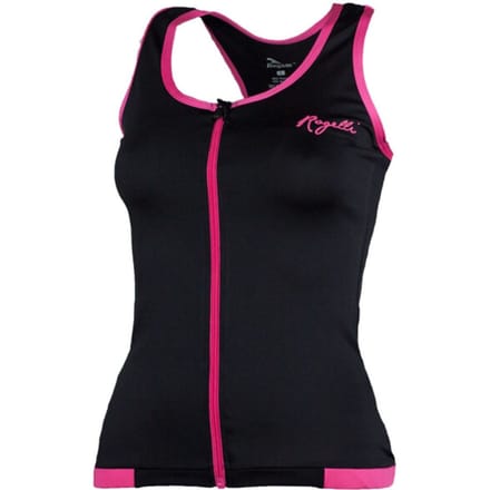 Rogelli Abbey Dames Fietstop - Mouwloos - Zwart/Roze