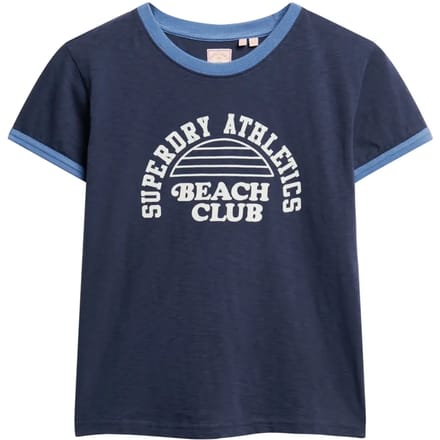 Superdry - Athletic Essentials Beach T-shirt met print - Dames - T-shirts