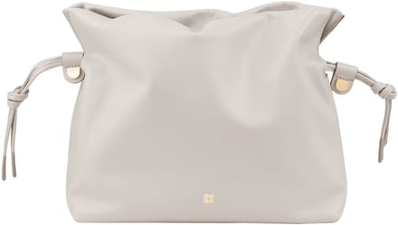 DuDu - Luxe Lederen Crossbody Tas - Dames - Hoogwaardig Leer - Gebroken Wit