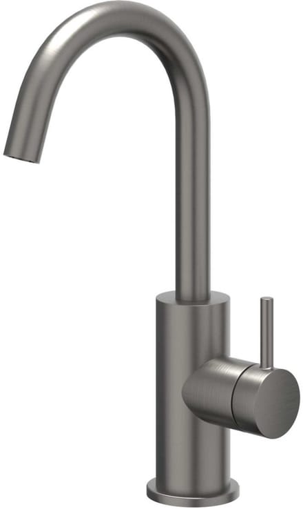 IVY Bond Wastafelkraan - Hoge Draaibare Uitloop - Geborsteld Metal Black PVD