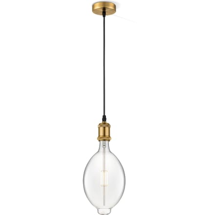 Home sweet home hanglamp Vintage Oval - Brons - helder