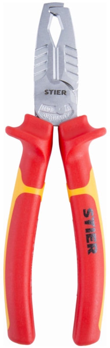 STIER striptang met zijsnijtang Multi+ 180 mm VDE-getest