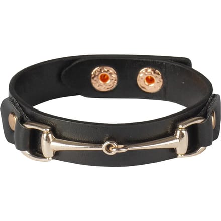 Leren armbanden met bit HORKA