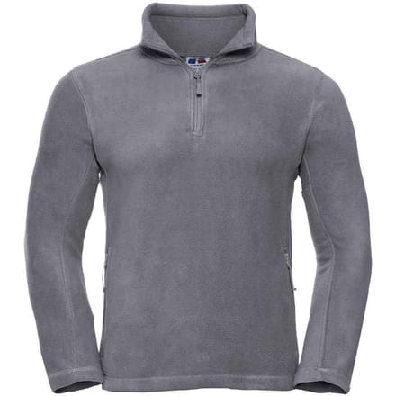 Russell Heren Ritssluiting Outdoor Fleece Top (Konvooi Grijs)
