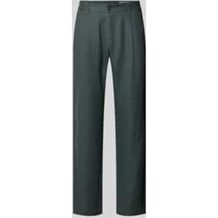 Tapered linnen broek met riemlusjes model 'OSBY JOGGER'