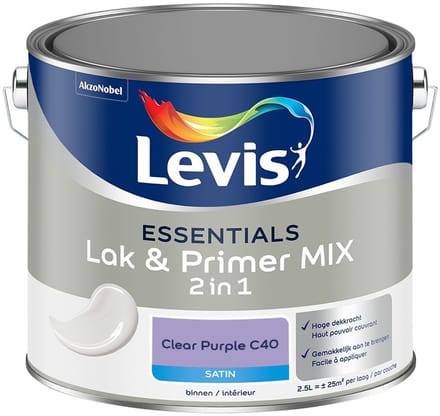 Levis - Essentials Lak & Primer Mix - Clear Purple C40 - Mengverf - 2,5 L
