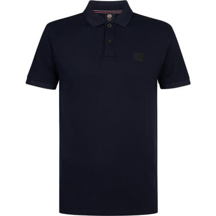 Petrol Industries - Heren Polo met korte mouwen SolNaciente - Blauw - Maat M