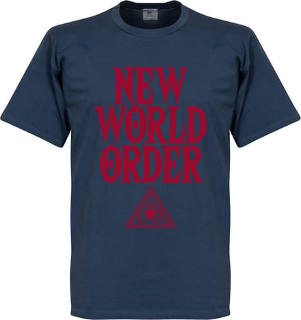 New World Order T-Shirt - Jeans Blauw - M