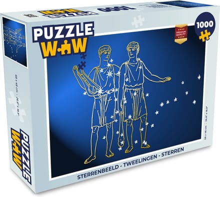Puzzel Sterrenbeeld - Tweelingen - Sterren - Legpuzzel - Puzzel 1000 stukjes volwassenen