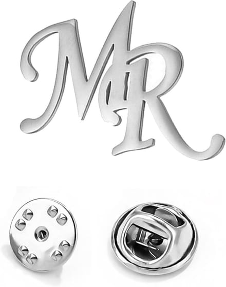 Gepersonaliseerde Naamspeld RVS Iniitalen Pin Trendy Accessoire