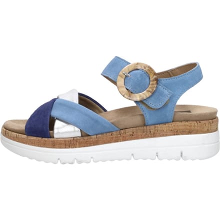 SUB55 Comfort Collection Sami 02 Sandalen Plat - Blauw - Maat 37