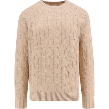 hoodie man mc2 saint barth - regent vlecht wol 11 beige - beige