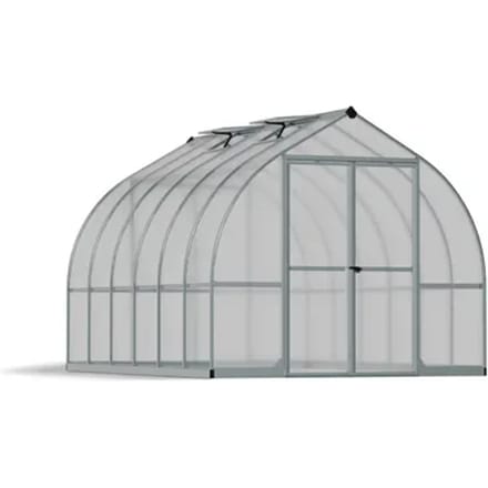 Canopia Tuinkas Bella 8x12 - Polycarbonaat - Zilver - 244x364x219cm