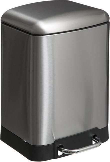 5Five - Prullenbak - Vuilnisemmer - 6L - Pedaalemmer - Geruisloos - inox
