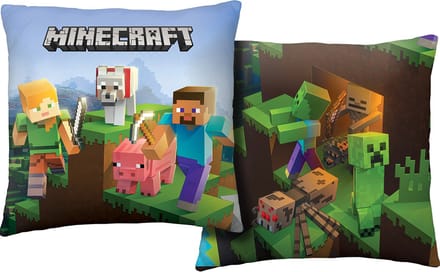 Minecraft Kussen Build- 40 x 40 cm - Polyester