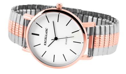 EXCELLANC Herenhorloge Edelstahl Mineralglas