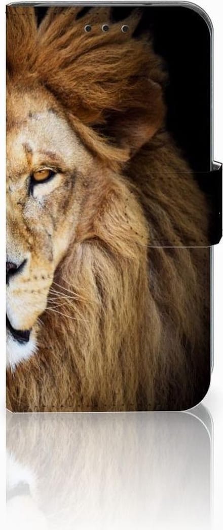Samsung Galaxy S10e Telefoonhoesje met Pasjes Leeuw
