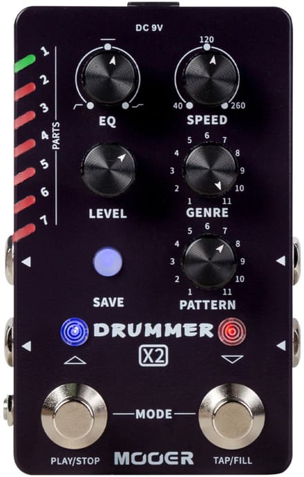 Mooer Drummer X2 Stereo Drum Machine Pedal