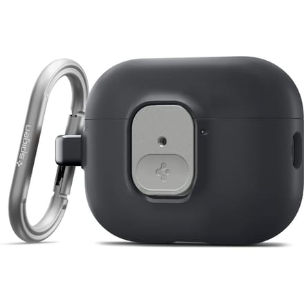 Spigen Hoesje Geschikt voor AirPods Pro 3 - Nano Pop Case met Karabijnhaak Zwart