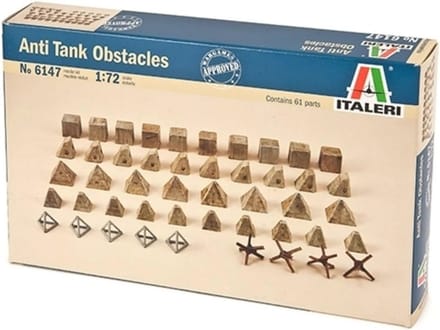 1:72 Pantserafweer Obstakels voor Diorama's